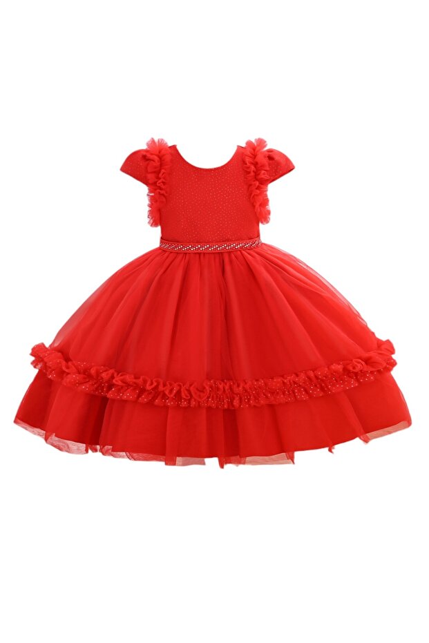 D' Daniela - Eleanor Red Party Dress with headband