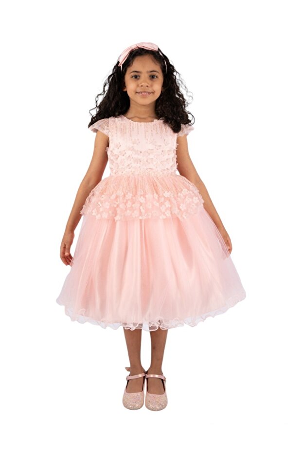 D' Daniela - Clara Pink Flower Dress with Headband