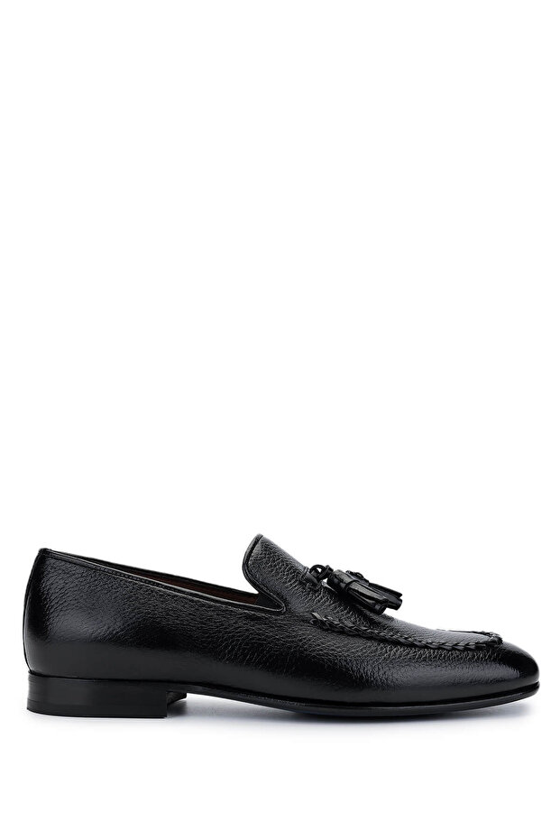 Men's Genuine Leather Black Classic Shoes