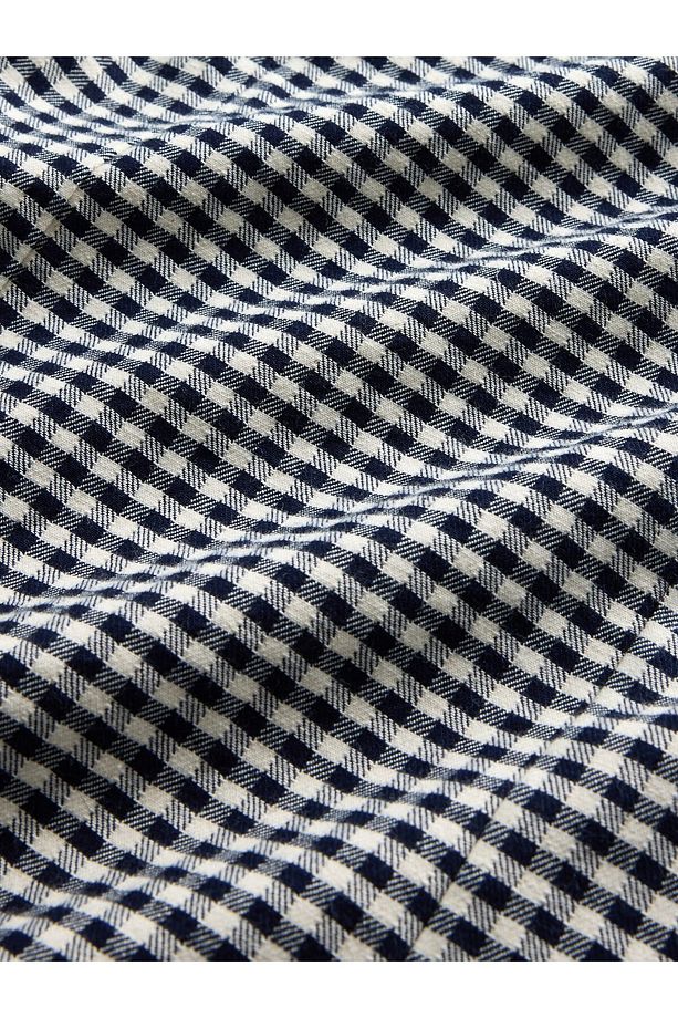 Kadın Mavi Gap × DÔEN Gingham Denim Mini Elbise - 5