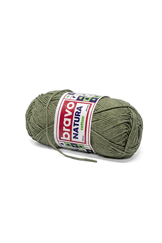 Natura 100% Cotton Yarn 100 Grams 200 Meters (Color Code:806) Khaki