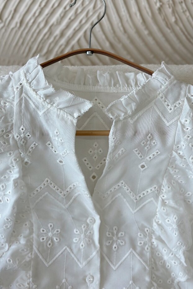 Maya Beyaz Gömlek - 4