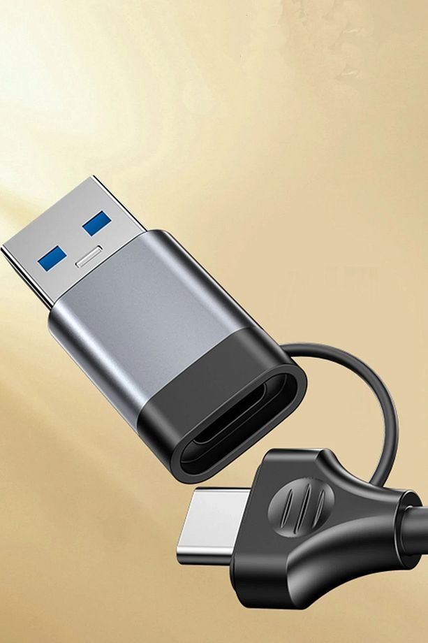 5in2 1 USB 3.0 2 Usb 2.0 1 RJ45 100 Mbps 100W Type-C Çıkışlı Usb ve Type-C Girişli Hub Dönüştürücü - 2