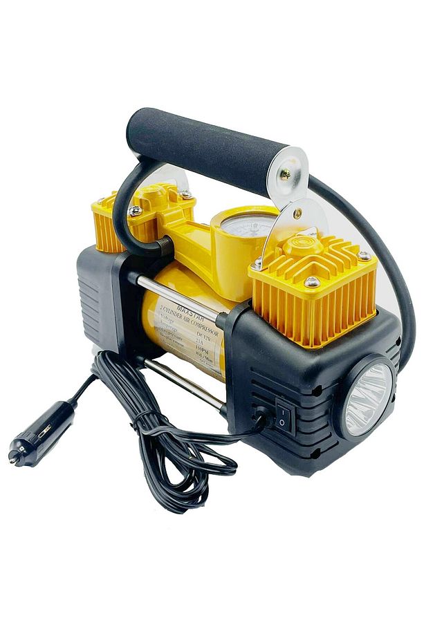 Profesyonel 730P Çift Pistonlu 12 V 150 Psi Dakikada 95 Lt Araç Araba Lastik Bot Şişirme Kompresörü - 4
