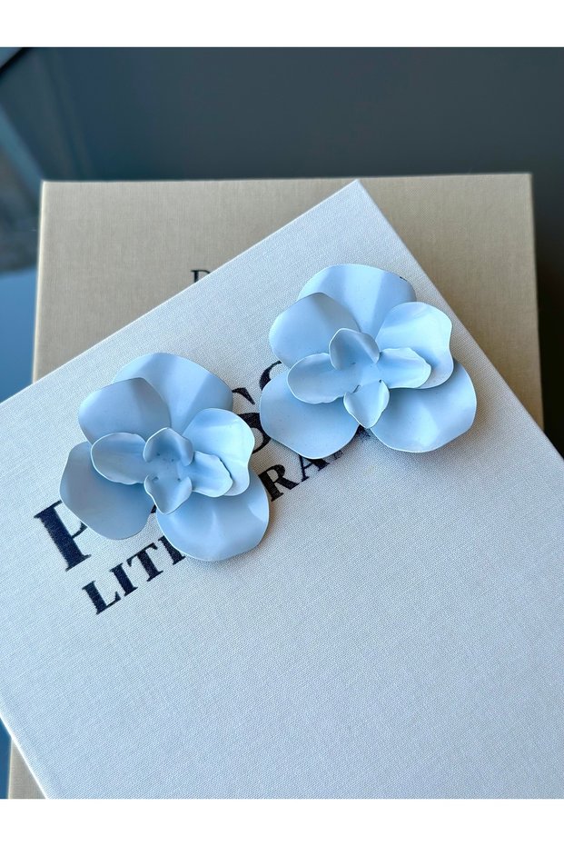 Minelli Flower Earrings Steel