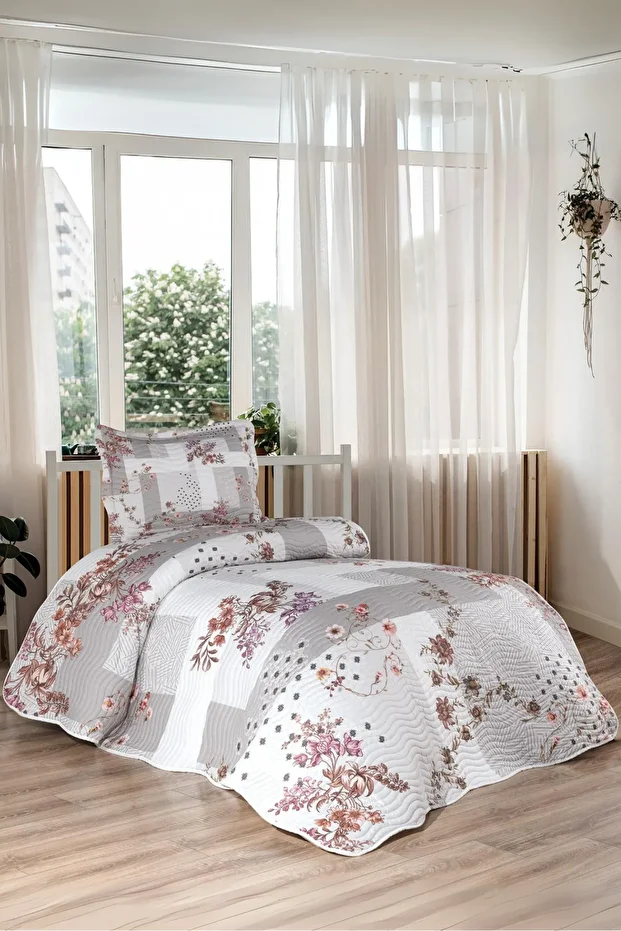 Lucia Tek Kişilik 2 Parça Yatak Örtüsü Takımı - Pike set - 1
