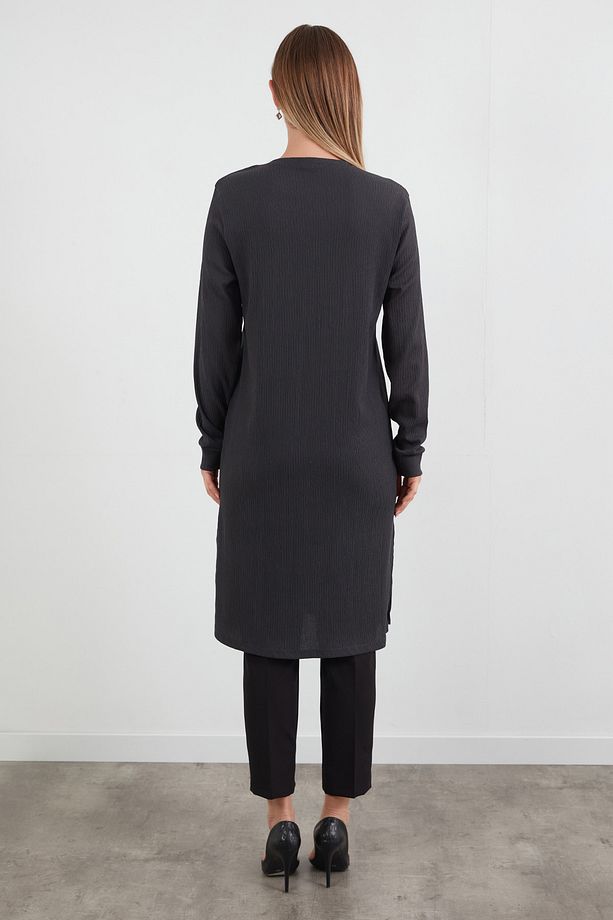 Fullamodest Basic Yanları Yırtmaçlı Tunik - 4