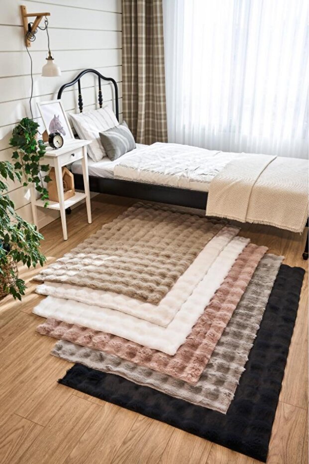 Molecule Kabartmalı Peluş Halı - 8
