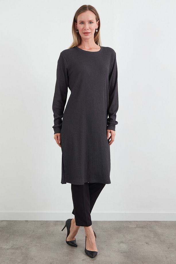 Fullamodest Basic Yanları Yırtmaçlı Tunik - 2