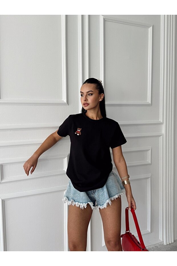 Ayıcık Nakışlı Basic - 1