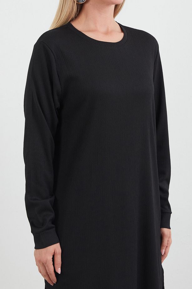 Fullamodest Basic Yanları Yırtmaçlı Tunik - 5