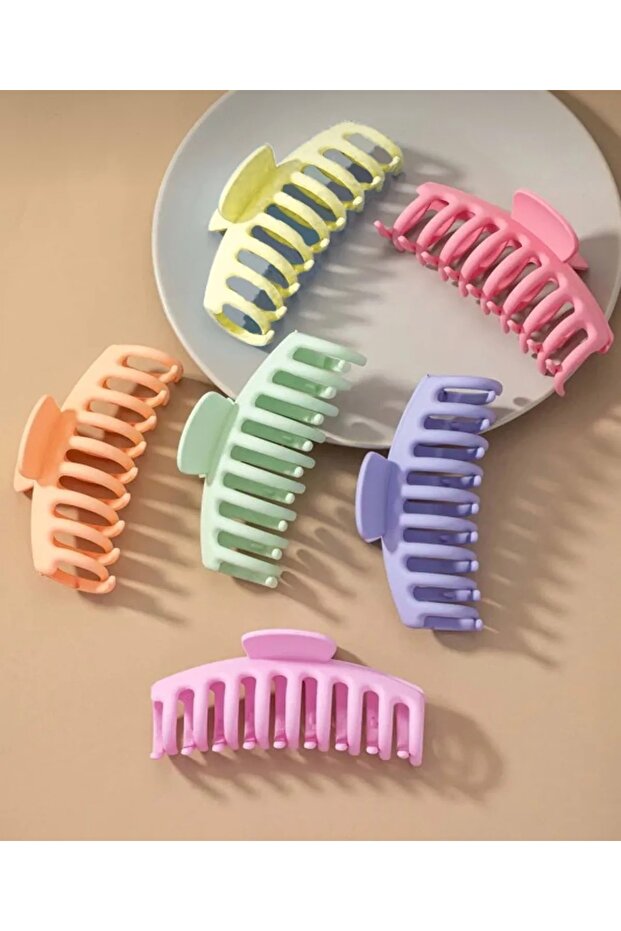 Women's 6-Piece Colorful Rake Anti-Slip Large XL Peg Buckle Set
