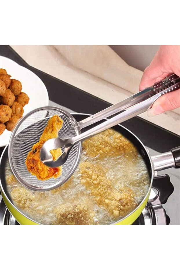 Strainer Colander Boiling Frying Tongs