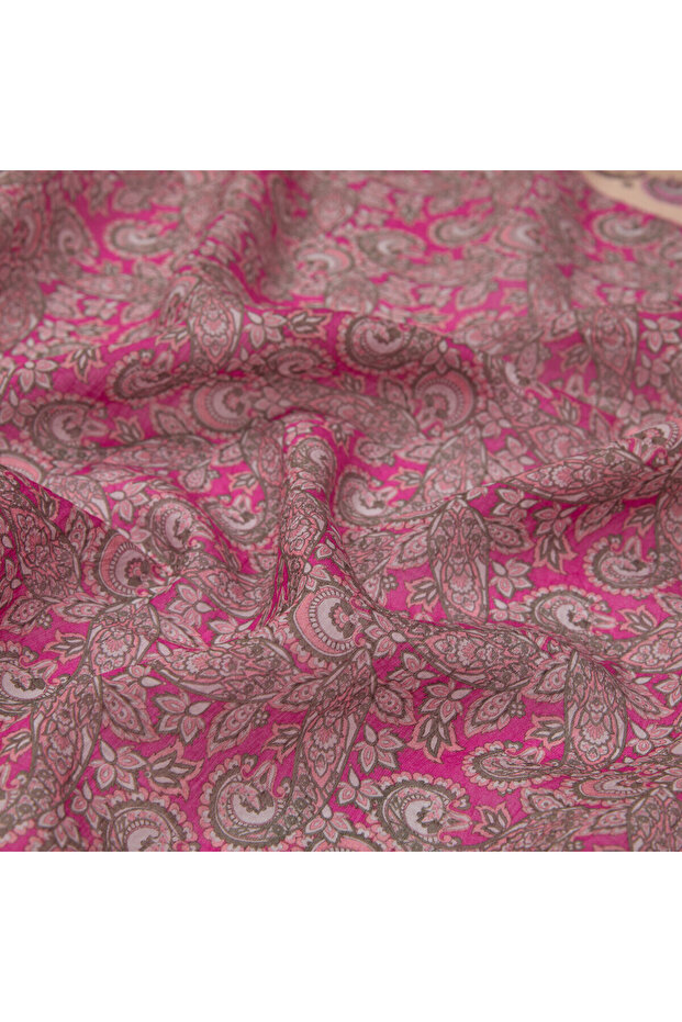 Fuchsia Mesopotamia Model 02 Patterned Sal - 3