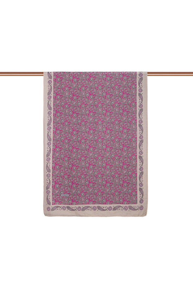 Fuchsia Mesopotamia Model 02 Patterned Sal - 1
