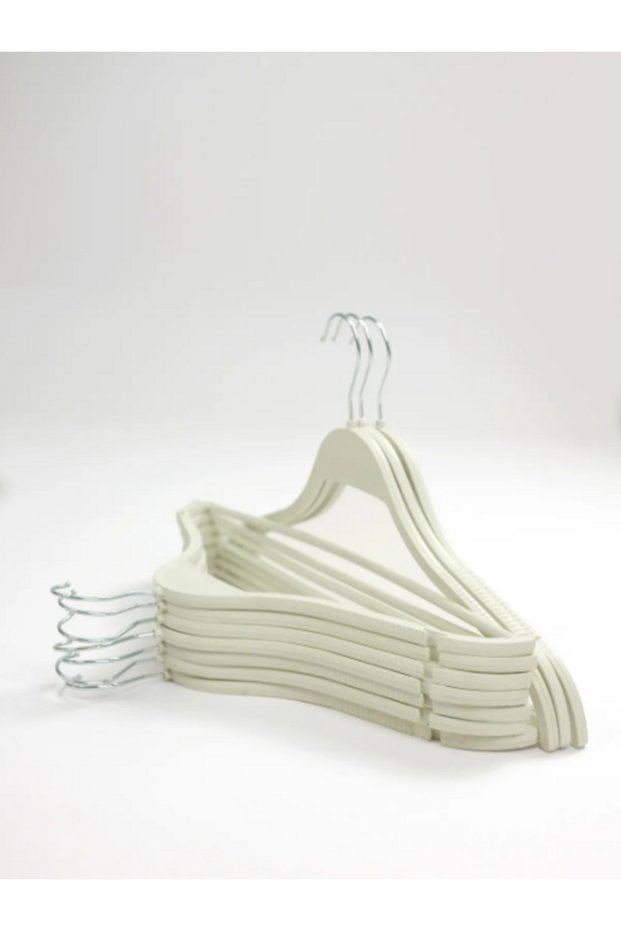 6 Pieces Luxury Hanger Wooden Look Plastic Clothes Clothes Hanger