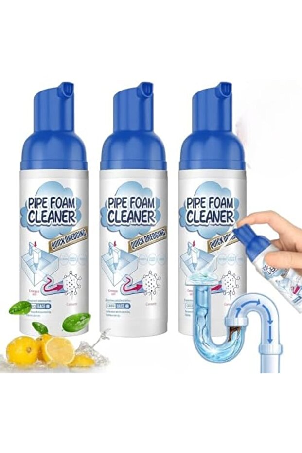3 Pack of Powerful Foam Drain Cleaner
