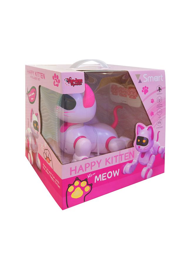 KUMANDALI İNTERAKTİF ROBOT KEDİ 6602 HAPPY KİTTEN HAREKETLİ IŞIKLI ŞARJLI 3+(1 ADET FİYATIDIR) - 1