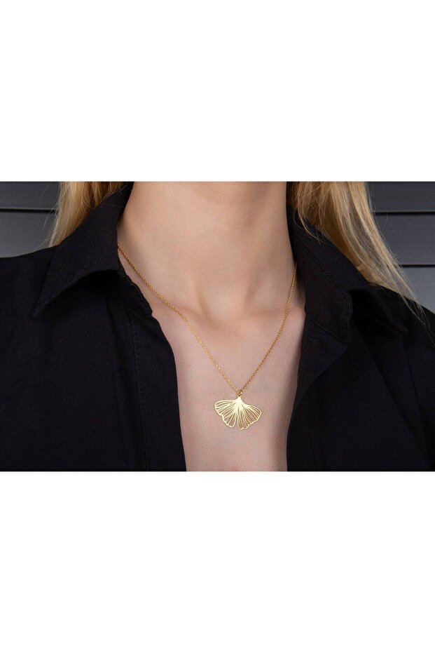 Ginkgo Kolye 925 Ayar - 2