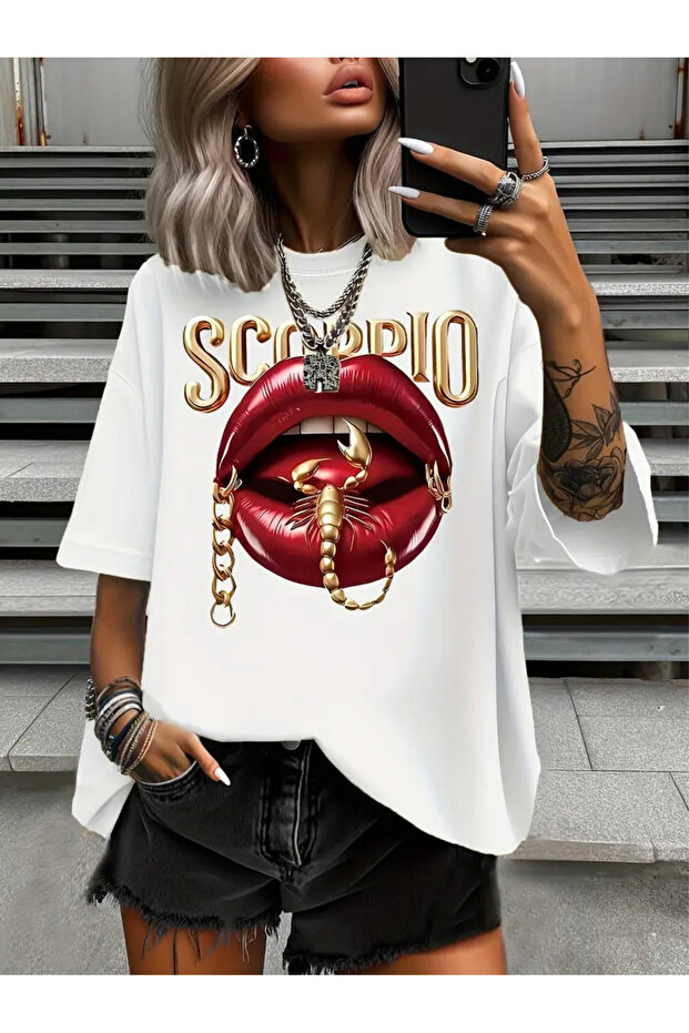 تي شيرت مطبوع عليه برج العقرب - 1