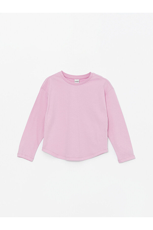 Lcw Kids Lila Crew Neck Basic Long Sleeve Girls' T-Shirt (S4)
