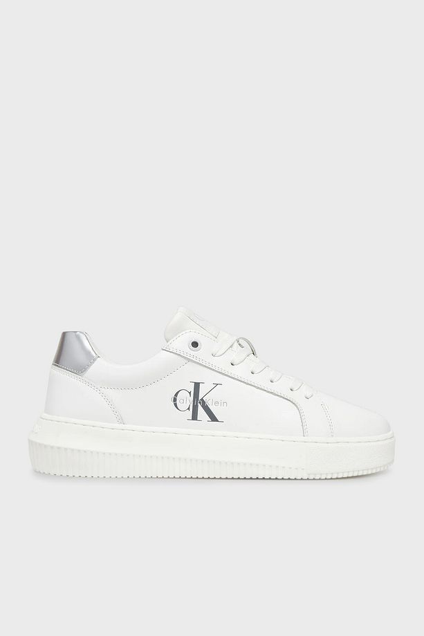 Logolu Deri Sneaker Ayakkabı YW0YW0187602R AYAKKABI YW0YW01876 02R - 1