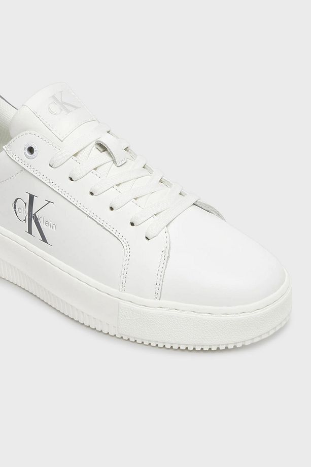 Logolu Deri Sneaker Ayakkabı YW0YW0187602R AYAKKABI YW0YW01876 02R - 5