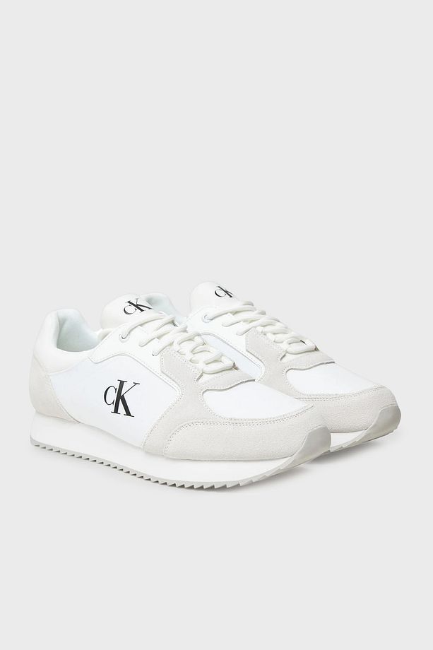 Logolu Süet Detaylı Sneaker Ayakkabı YM0YM0132601W Erkek AYAKKABI YM0YM01326 01W - 2