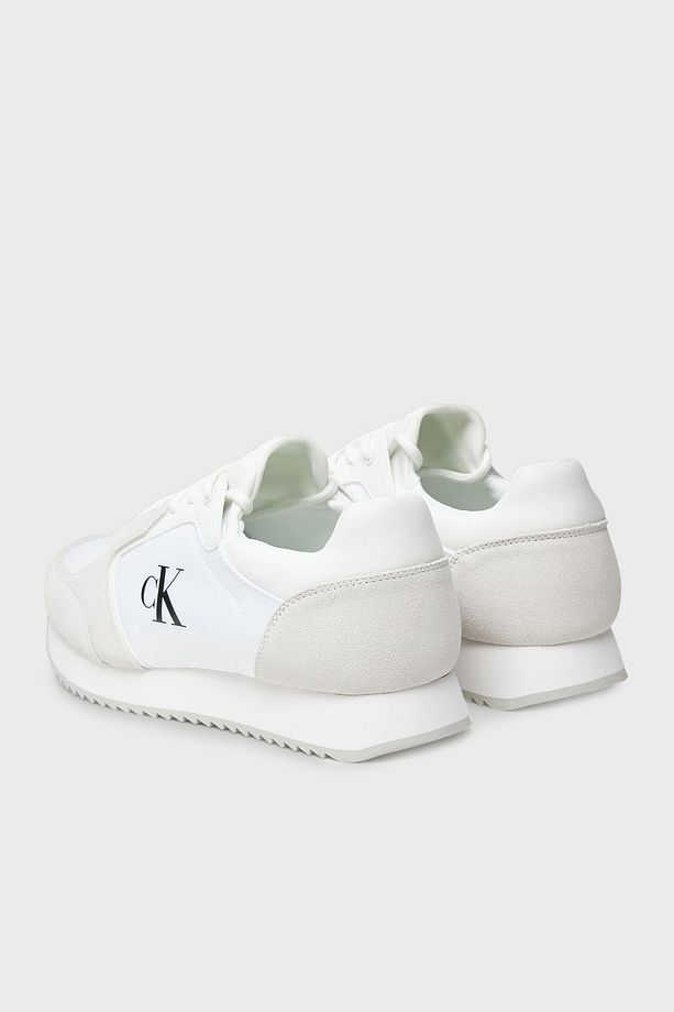 Logolu Süet Detaylı Sneaker Ayakkabı YM0YM0132601W Erkek AYAKKABI YM0YM01326 01W - 4
