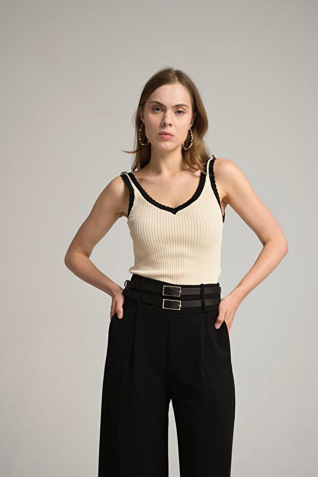 Kadın triko bluz - 6