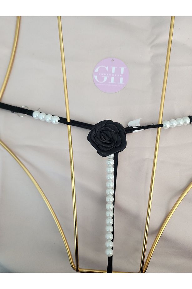 İncili string tanga külot - 3