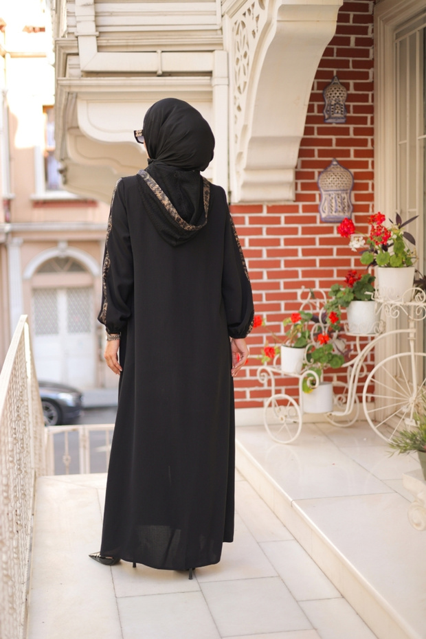 Leyla Kapüşonlu Ferace - 4