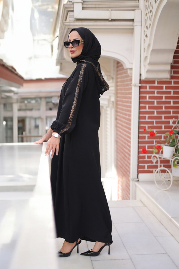 Leyla Kapüşonlu Ferace - 3