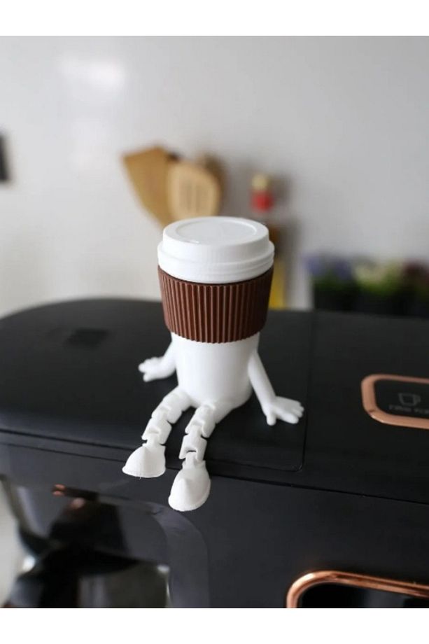6'lı Ayaklı Kahve Seti - Moka Pot - Kahve Tanesi - Çaydanlık - Cezve - Kahve Bardağı - Bardak - 2