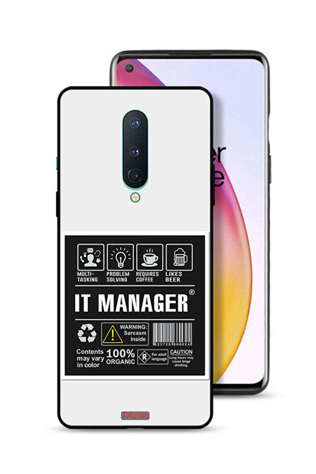 OnePlus 8 Protective Case Cover It Manager Sticker