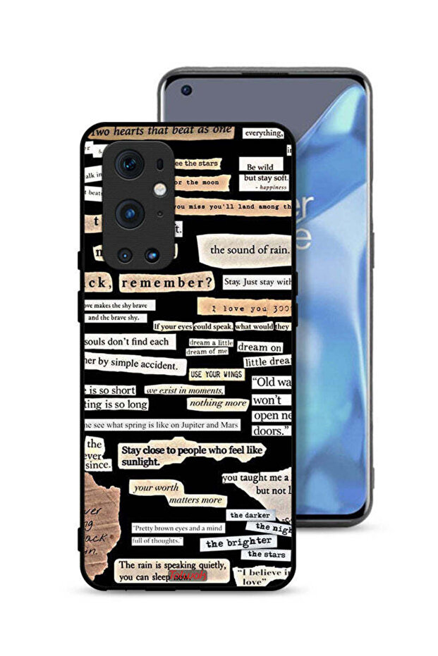 غطاء حماية لهاتف OnePlus 9 Pro 5G مع ملصقات اقتباسات