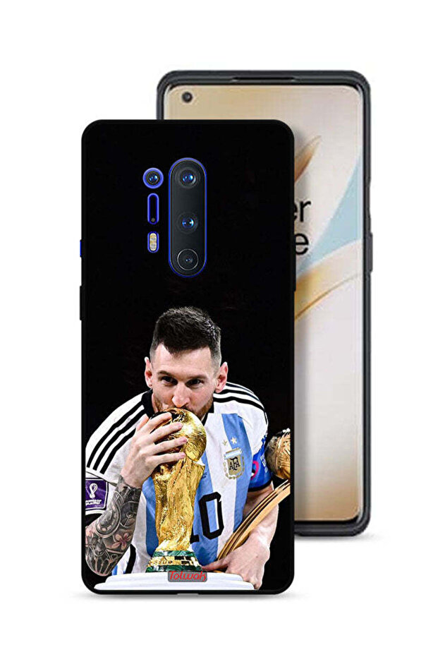 غطاء حماية لهاتف OnePlus 8 Pro بتصميم ميسي