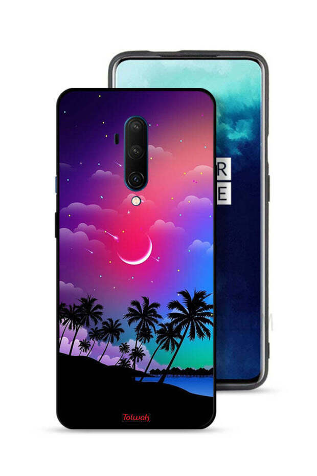 OnePlus 7T Pro Protective Case Cover Moon In Night Art
