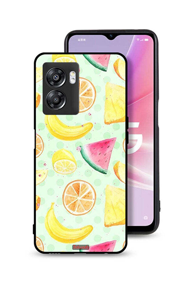 Oppo A57 5G Protective Case Cover Fruits Watercolor Art