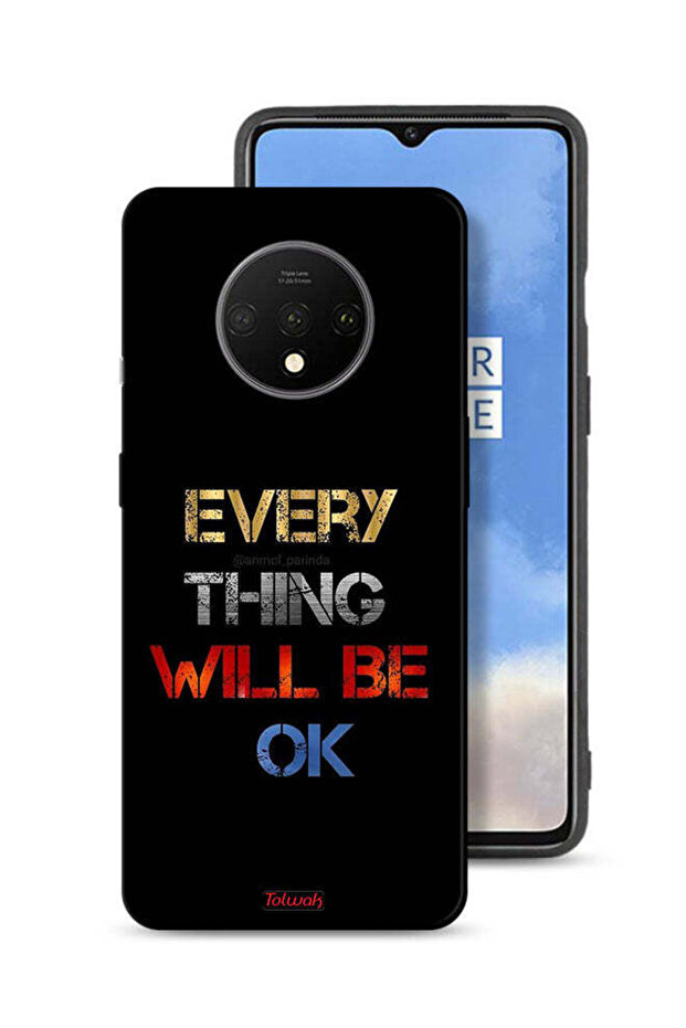 غطاء حماية لهاتف OnePlus 7T كل شيء سيكون على ما يرام