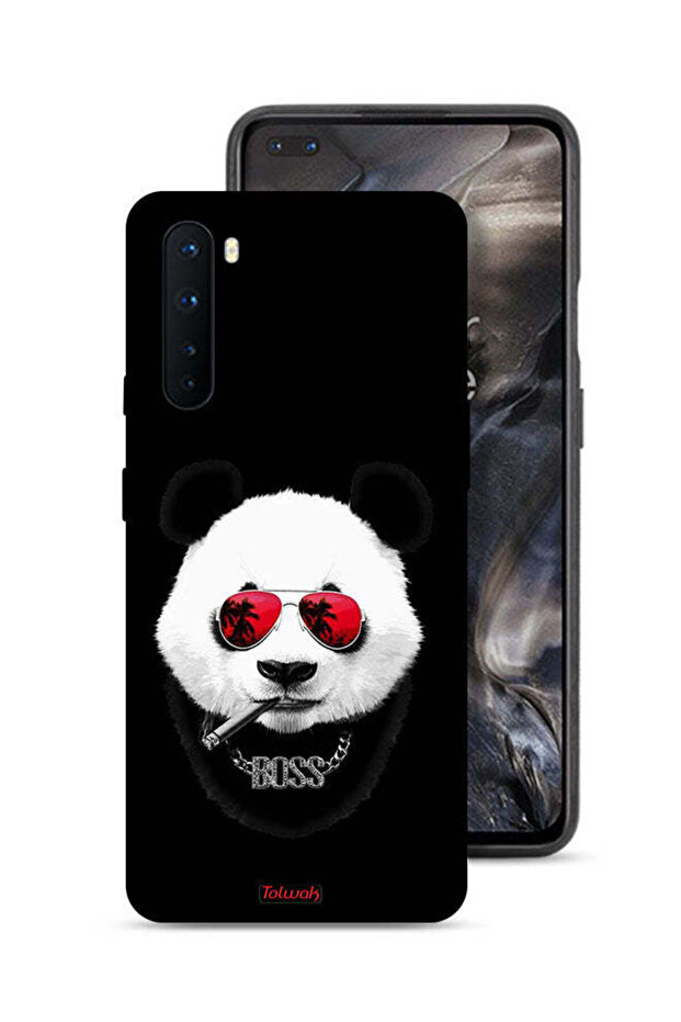 غطاء حماية لهاتف OnePlus Nord بتصميم Boss Panda