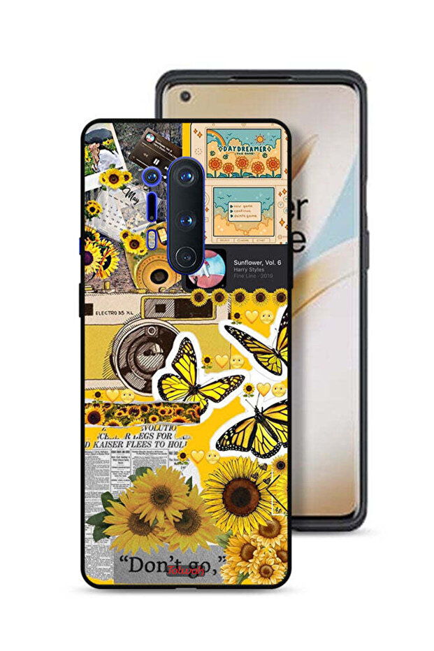 غطاء حماية لهاتف OnePlus 8 Pro مع اقتباسات وملصقات