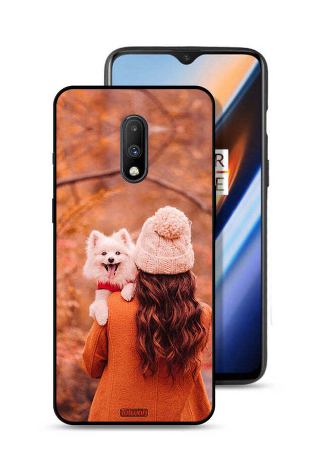 OnePlus 7 Protective Case Cover Holding Puppy