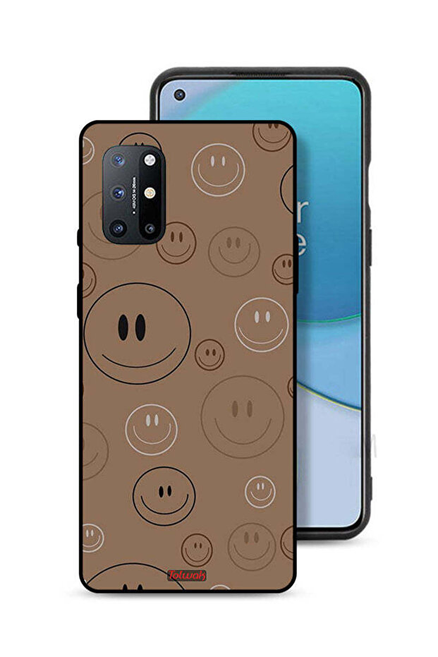 غطاء حماية لهاتف OnePlus 8T 5G بنمط وجوه مبتسمة