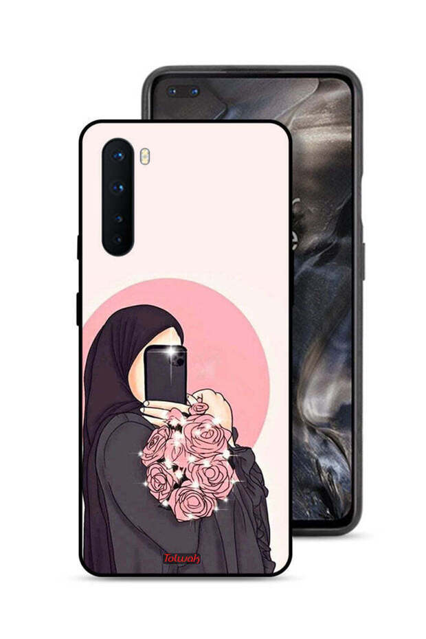 غطاء حماية لهاتف OnePlus Nord - فن التقاط صور سيلفي مع حمل الزهور