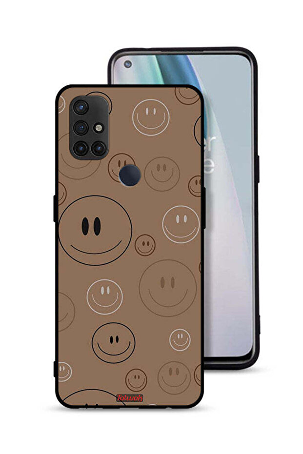 غطاء حماية لهاتف OnePlus Nord N10 5G بنقشة وجوه مبتسمة