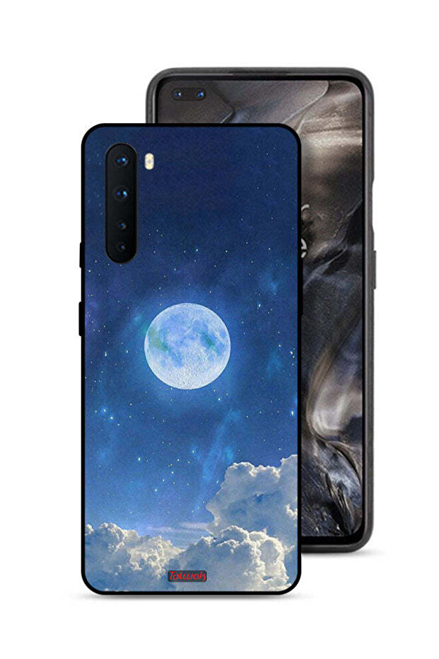 غطاء حماية لهاتف OnePlus Nord بتصميم غيوم القمر