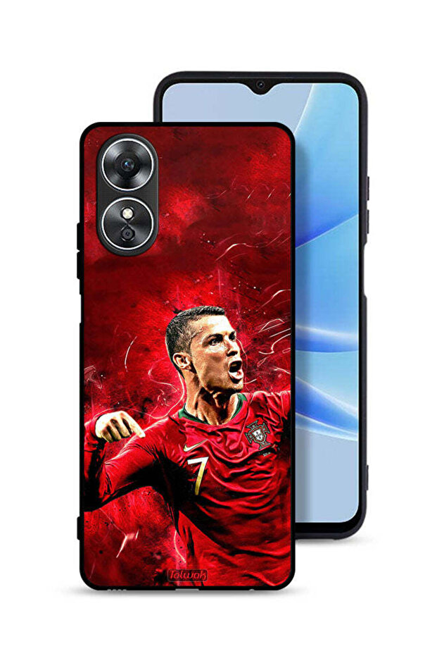 غطاء حماية لهاتف Oppo A17 كريستيانو رونالدو