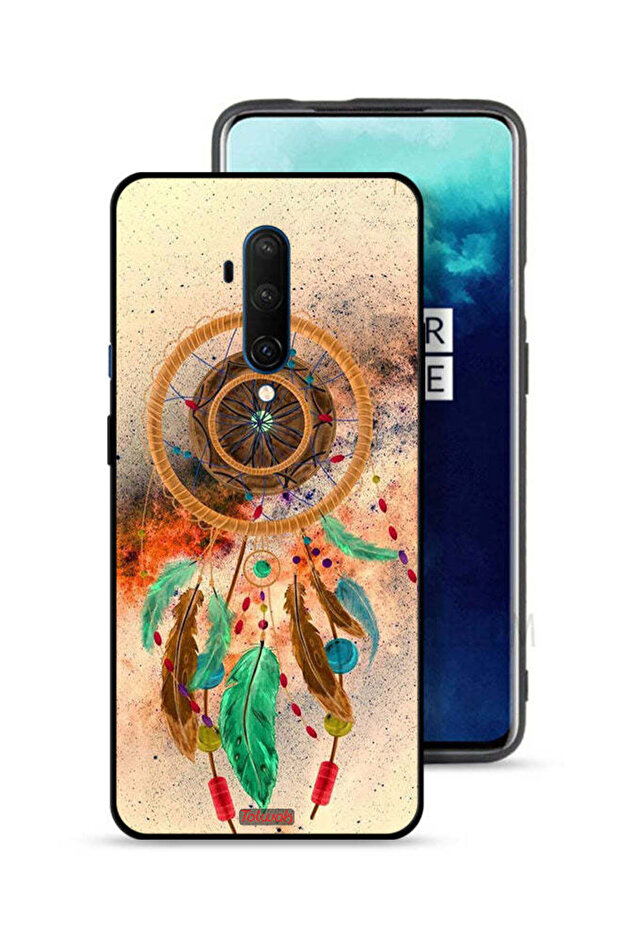 غطاء حماية لهاتف OnePlus 7T Pro بتصميم ماندالا وريش معلق