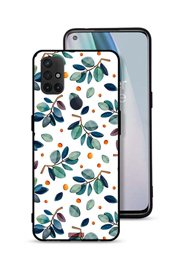 غطاء حماية لهاتف OnePlus Nord N10 5G بنقشة أوراق الشجر